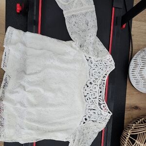 Elegant White Lace Blouse
